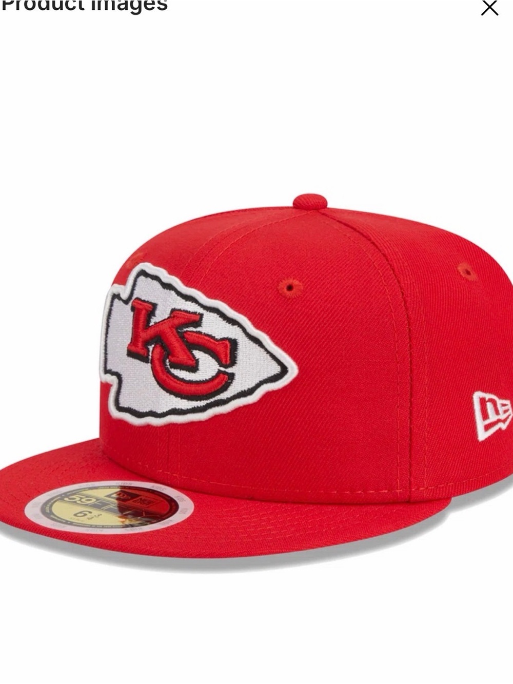 Kansas City Chiefs New Era Youth Main 59FIFTY Fitted Hat - Red